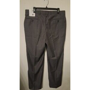 Calvin Klein Men's Pants 36x30 Wool Suit Pants Dress Pants Gray Patterned $150